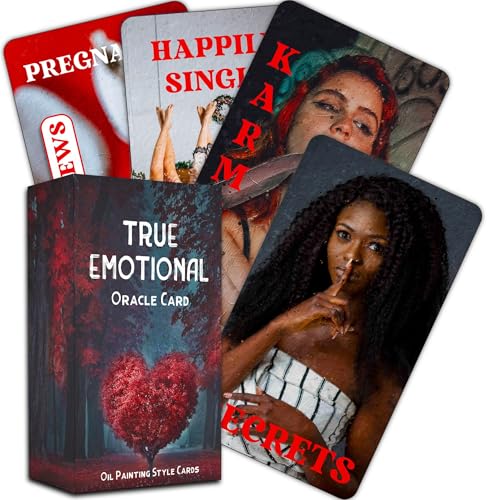 QCFQCF Twin Flame Orakelkarten, Soulmate Orakel Deck, Karmic Orakel Karten für Anfänger, werden in jeder Situation wahr werden YOUHUACYG von QCFQCF