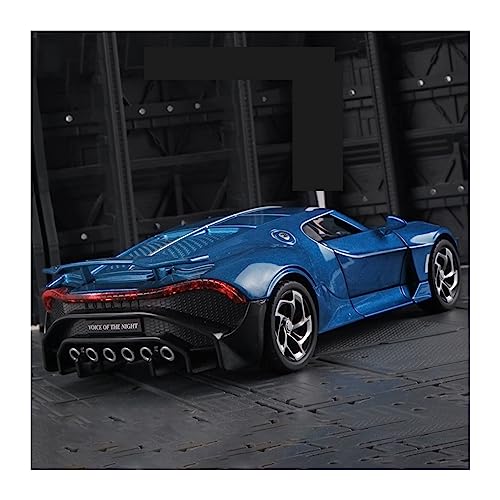 QCHIAN Druckguss-Legierung Auto-Modell Für: Bugatti Lavoiturenoire Black Dragon Supercar 1:24 Legierung Auto Metall Modell Auto Sound und Licht Für Freunde und Familie (Farbe: B) von QCHIAN