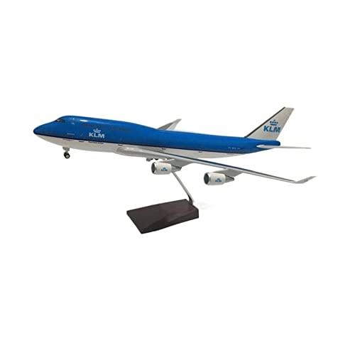 QCHIAN Maßstabsgetreue Flugzeugmodelle KLM b747 Flugzeugmodell im Maßstab 1:160 Flugzeugmodell Flugzeugszeneneinstellung von QCHIAN