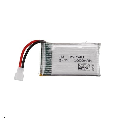 QCKRTAU 3,7 V 1000 MAh 25 C Lipo-Akku 952540, Kompatibel Mit Syma, X5 X5C X5SC X5SW TK M68 MJX X705C SG600 RC Quadcopter Drone Ersatzteile(1Pcs) von QCKRTAU