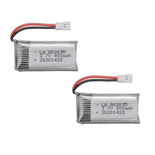 3,7 V 400 MAh 35C Lipo Batterie Und Batterieladegerät for X4 H107 H31 KY101 E33C E33 U816A V252 H6C RC Quadcopter Ersatzteil Drohne(2pcs) von QCKRTAU