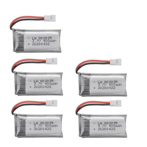3,7 V 400 MAh 35C Lipo Batterie Und Batterieladegerät for X4 H107 H31 KY101 E33C E33 U816A V252 H6C RC Quadcopter Ersatzteil Drohne(5pcs) von QCKRTAU