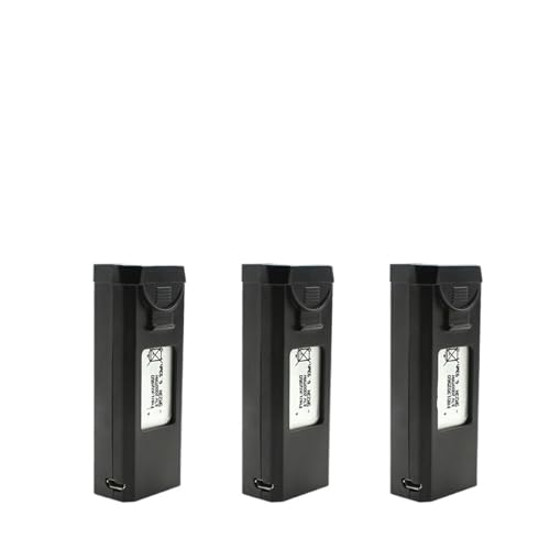 QCKRTAU Kompatibel Mit S2S-Drohnenbatterie, 3,7 V, 2000 MAh, RC-Ersatzbatterie for Mini-Drohnenbatterie(3pcs) von QCKRTAU