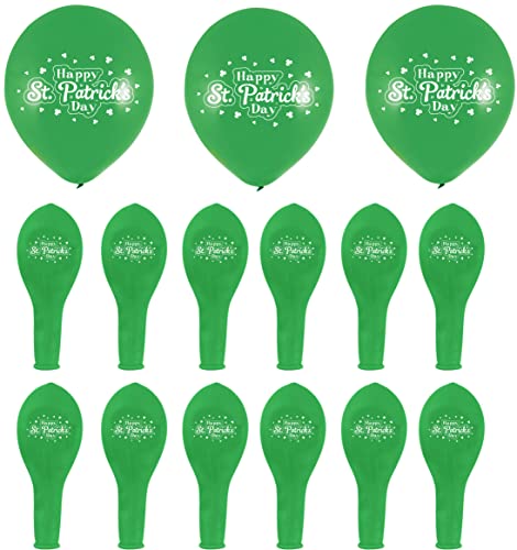 Happy St Patrick's Tag Party Ballons Irisch Themen Irland Grün Dekorationen (Packung 24) von QDS