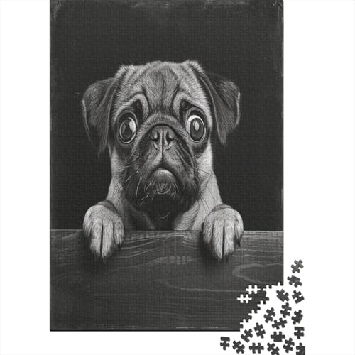 French Bulldog Jigsaw Puzzle mit 1000 Teilen für Wohnkultur, Lernspiel für Zuhause und Erwachsene, 1000 Teile, 1000 Teile (75 x 50 cm) von QDZHCPMYK