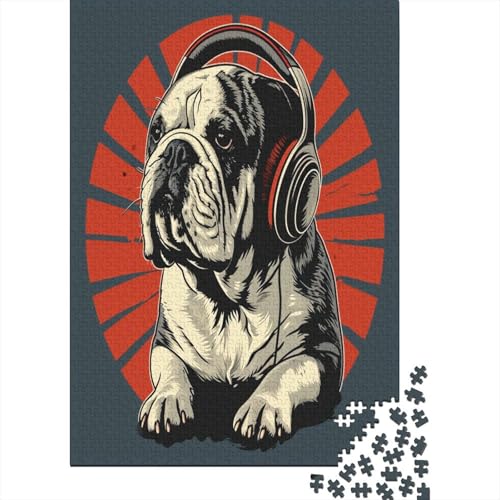 French Bulldog Puzzle 1000 Teile für Erwachsene Puzzle 1000 Teile Lernspiele Dekoration Puzzle Die besten Geschenke Für Männer Und Frauen 1000 Stück (75 x 50 cm) von QDZHCPMYK
