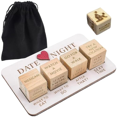 Date Night Dice After Dark Edition, Date Night Dice for Couples, Funny What to Do Wooden Dice, Adult Fun Games, Naughty Dice Decider, Valentine's Day for Her and Him von QEOTOH