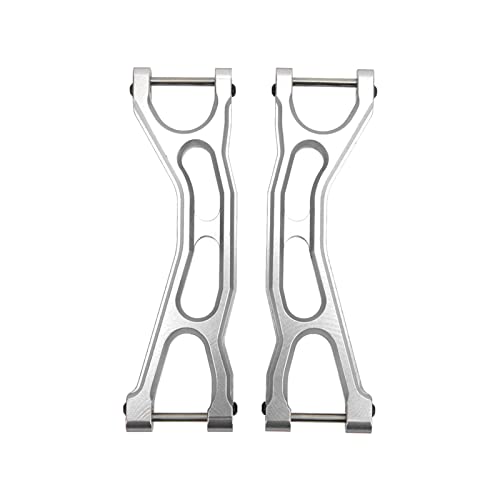 QERLONG 1/5 RC -Auto -Upgrade -Teile, hochwertige Metall vorderen oberen Suspensionsarmen mit Metall, verbessern die Kontrolle der Kontrolle für Fernbedienungspfus -Auto -Enthusiasten (Silver) von QERLONG