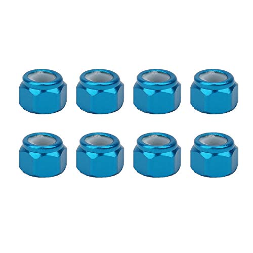 QERLONG Aluminiumlegierung M3 NUT -Upgrade Teil Fit Kyosho 4WD Optima SUV 8pcs (Blue) von QERLONG