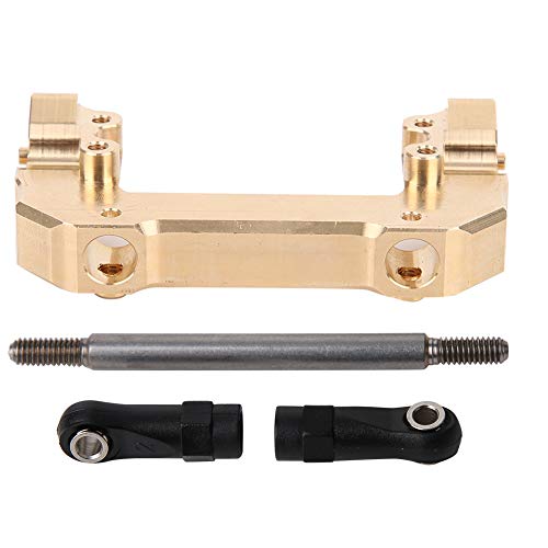 QERLONG Messing vorne Stoßstange Buret Stange Set Eleganter Stil hochwertiges Messingmaterial Easy Installation Axial SCX10 III AX103007 RC -Auto Upgrade von QERLONG