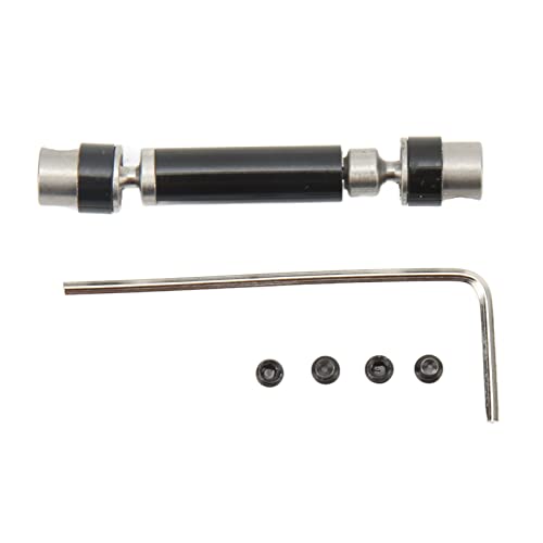 QERLONG RC -Antriebswelle Stahl Metall mit mittlerer Antriebswelle RC -Autokotenzusage für axiale 1/24 SCX24 Kletterwagen (Black) von QERLONG