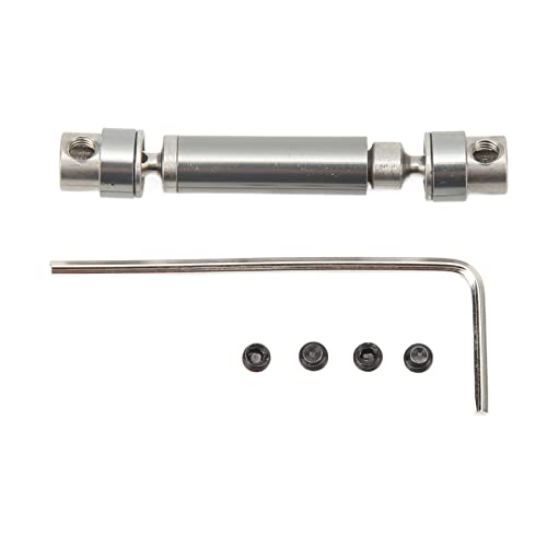 QERLONG RC -Antriebswelle Stahl Metall mit mittlerer Antriebswelle RC -Autokotenzusage für axiale 1/24 SCX24 Kletterwagen (Ti Color) von QERLONG
