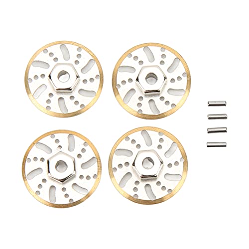 QERLONG RC Counter Gewicht Bremsscheibe Messing -Rad -Gewichte Hex -Adapter für axiale SCX24 C10 1/24 RC -Autozubehör von QERLONG