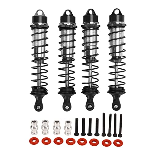 QERLONG RC Front Heck -Stoßdämpfer Hochelastizität 4pcs RC -Autodämpfer Teil für maxx 2.0 1/10 RC (Black) von QERLONG