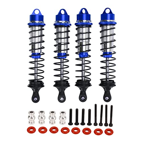 QERLONG RC Front Heck -Stoßdämpfer Hochelastizität 4pcs RC -Autodämpfer Teil für maxx 2.0 1/10 RC (Dark Blue) von QERLONG