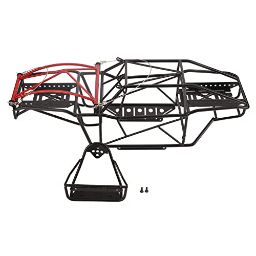 QERLONG RC Metal Roll Cage Schwarz Strong Metall Better Traktionsstraße Haltet RC -Auto -Chassis -Rahmen für Axial Capra Kit 1.9utb von QERLONG