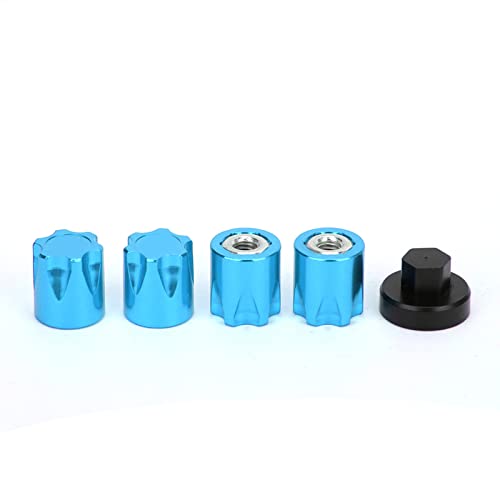 QERLONG RC Wheel Rim Center Cap M4 -Nut -Upgrade -Zubehör für 4 axiale SCX10 D90 RC Car (Blue) von QERLONG