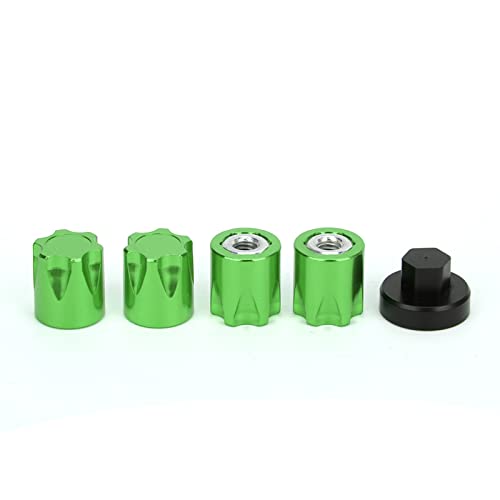 QERLONG RC Wheel Rim Center Cap M4 -Nut -Upgrade -Zubehör für 4 axiale SCX10 D90 RC Car (Green) von QERLONG
