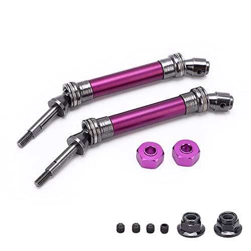 QERLONG Stahl Aluminium Legierung Hinten Antriebswelle Montage Slash Rustler Vxl RC Auto CVD DREI‑bühne Struktur (Purple) von QERLONG