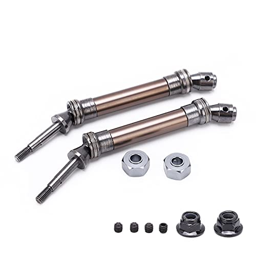 QERLONG Stahl Aluminium Legierung Hinten Antriebswelle Montage Slash Rustler Vxl RC Auto CVD DREI‑bühne Struktur (Ti Color) von QERLONG