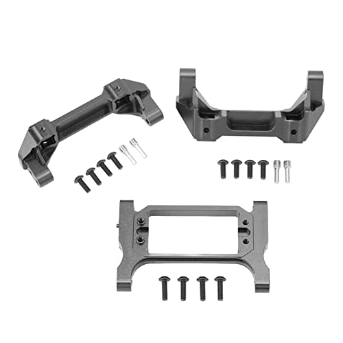 RC Aluminiumlegierung Stoßfänger -Servo -Servo -Hochtemperatur Leicht für Traxxas 1/10 RC Crawler Car (Black) von QERLONG