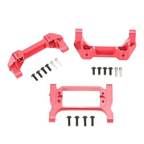 RC Aluminiumlegierung Stoßfänger -Servo -Servo -Hochtemperatur Leicht für Traxxas 1/10 RC Crawler Car (Red) von QERLONG