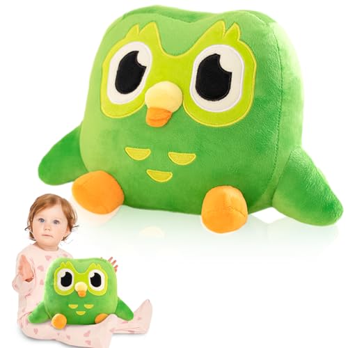 QESSUVNC Green Owl Plush Toy, Niedliche Tierplüschpuppe, Weiches Plüschkissen, Umarmungskissen, Weiche Eule, 20 cm Grünes Owl Toy, Geschenk Cute Animal Plüschpuppe, Soft Plüschkissen QESSUVNC Green Owl Plush Toy, Niedliche Tierplüschpuppe, Weiches Plüschkissen, Umarmungskissen, Weiche Eule, 20 cm Grünes Owl Toy, Geschenk Cute Animal Plüschpuppe, Soft Plüschkissen von QESSUVNC