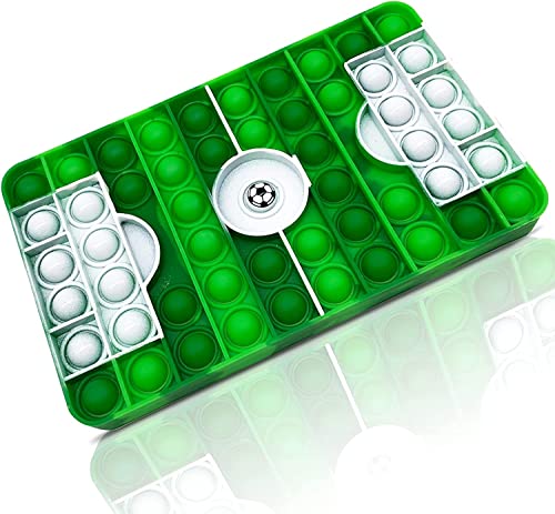 Popit Fußballfeld Fidget Toy Anti Stress Spielzeug für Kinder und Erwachsene Sensorik Bubble Fidget Toy Geeignet für Menschen mit Autismus, ADHS und Angststörungen (Fußballfelder) von QETRABONE