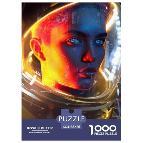 Astronaut, 1000-Teile-Puzzlespiel, Harmonische Und Entspannende Freizeit, Geeignet Für Die Ganze Familie, Ab 10 Jahren, 38x26cm/1000pcs von QEVAWPAE