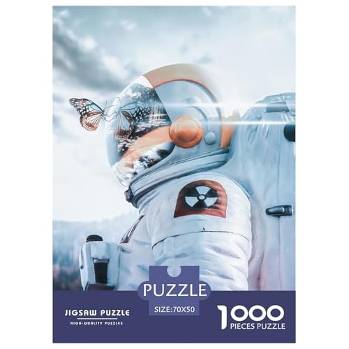 Astronaut, Puzzle in 1000 Teilen, Anspruchsvolle Freizeitbeschäftigung Mit Künstlerischem Anspruch, Ideal Zum Aufhängen, Ab 8 Jahren, 70x50cm/1000pcs von QEVAWPAE