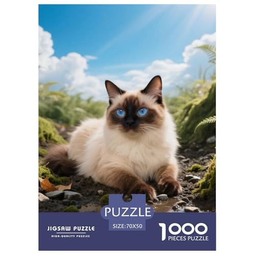 Balinese, 1000-Teile-Puzzle, Kreative Herausforderung Für Geduldige, Ab 14 Jahren,Haustier Katze, 70x50cm/1000pcs Balinese, 1000-Teile-Puzzle, Kreative Herausforderung Für Geduldige, Ab 14 Jahren,Haustier Katze, 70x50cm/1000pcs von QEVAWPAE