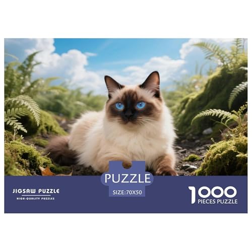 Balinese, 1000-Teile-Puzzle, Unterhaltsames Gehirntraining Und Entspannung, Ideal Zum Einrahmen, Ab 12 Jahren,Haustier Katze, 70x50cm/1000pcs Balinese, 1000-Teile-Puzzle, Unterhaltsames Gehirntraining Und Entspannung, Ideal Zum Einrahmen, Ab 12 Jahren,Haustier Katze, 70x50cm/1000pcs von QEVAWPAE