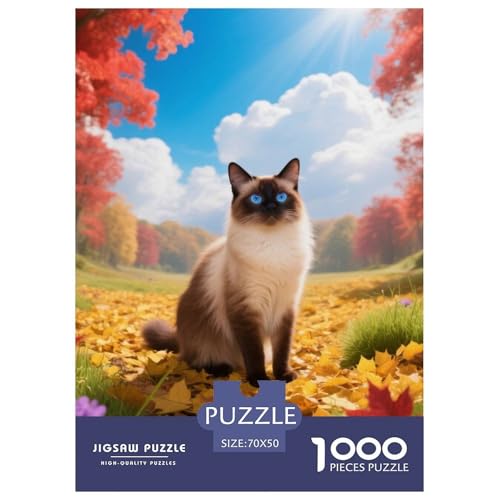 Balinese, 1000-Teile-Puzzlespiel, Detailreiche Und Farbenfrohe Bilder, Ideal Für Sammler Oder Besondere Anlässe, Ab 8 Jahren,Haustier Katze, 70x50cm/1000pcs Balinese, 1000-Teile-Puzzlespiel, Detailreiche Und Farbenfrohe Bilder, Ideal Für Sammler Oder Besondere Anlässe, Ab 8 Jahren,Haustier Katze, 70x50cm/1000pcs von QEVAWPAE