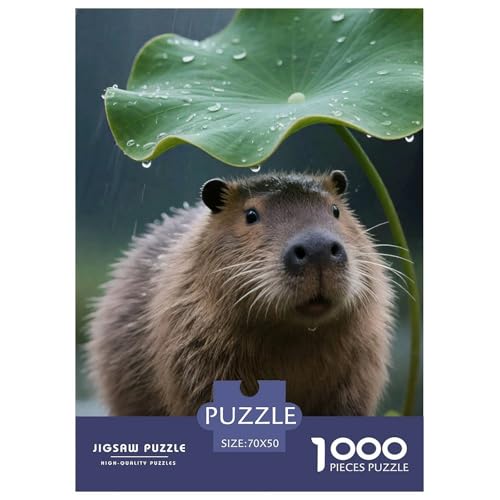 Beavers, Puzzle Mit 1000 Teilen, Kreative Beschäftigung Für Entspannte Stunden, Perfekt Zum Einrahmen, Ab 12 Jahren, 70x50cm/1000pcs von QEVAWPAE