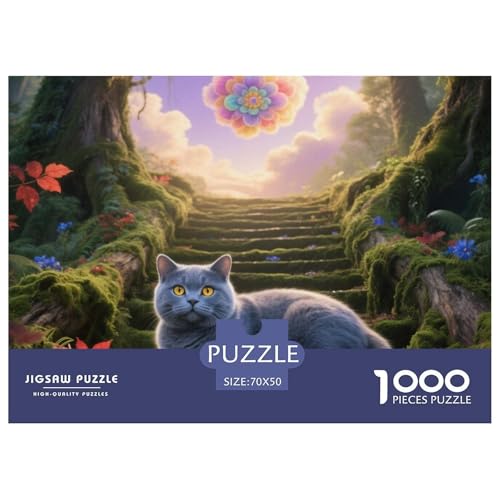 British Shorthair, 1000-Teile-Puzzle, Kreative Herausforderung Für Geduldige, Ab 14 Jahren,Haustier Katze, 70x50cm/1000pcs British Shorthair, 1000-Teile-Puzzle, Kreative Herausforderung Für Geduldige, Ab 14 Jahren,Haustier Katze, 70x50cm/1000pcs von QEVAWPAE