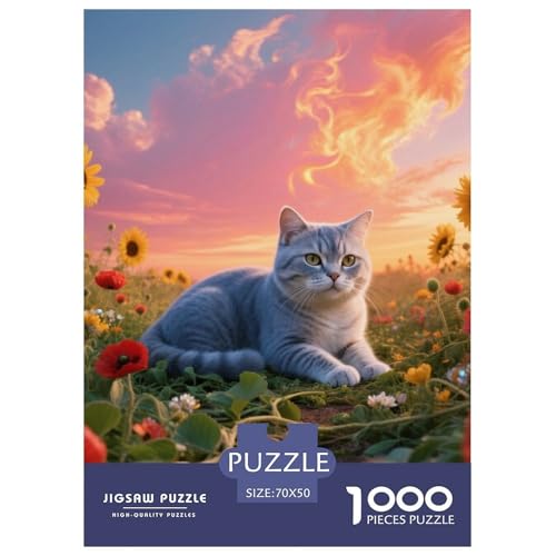 British Shorthair, 1000-Teile-Puzzlespiel, Elegantes Und Sorgfältiges Design, Ideal Als Wandkunst Oder Für Sammler, Ab 8 Jahren,Haustier Katze, 70x50cm/1000pcs British Shorthair, 1000-Teile-Puzzlespiel, Elegantes Und Sorgfältiges Design, Ideal Als Wandkunst Oder Für Sammler, Ab 8 Jahren,Haustier Katze, 70x50cm/1000pcs von QEVAWPAE