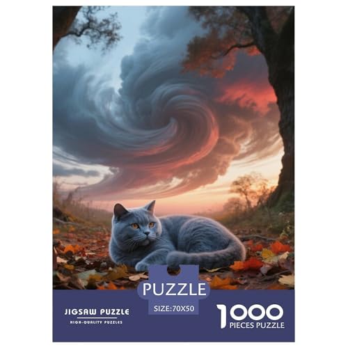 British Shorthair, 1000-Teile-Puzzlespiel, Fesselndes Und Kreatives Erlebnis, Ideal Für Zuhause Oder Als Geschenk, Ab 10 Jahren,Haustier Katze, 70x50cm/1000pcs British Shorthair, 1000-Teile-Puzzlespiel, Fesselndes Und Kreatives Erlebnis, Ideal Für Zuhause Oder Als Geschenk, Ab 10 Jahren,Haustier Katze, 70x50cm/1000pcs von QEVAWPAE
