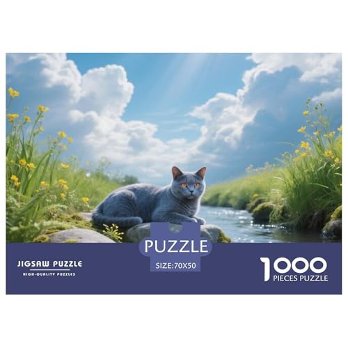 Chartreux, 1000-Teile-Puzzlespiel, Elegantes Und Sorgfältiges Design, Ideal Als Wandkunst Oder Für Sammler, Ab 8 Jahren,Haustier Katze, 70x50cm/1000pcs Chartreux, 1000-Teile-Puzzlespiel, Elegantes Und Sorgfältiges Design, Ideal Als Wandkunst Oder Für Sammler, Ab 8 Jahren,Haustier Katze, 70x50cm/1000pcs von QEVAWPAE