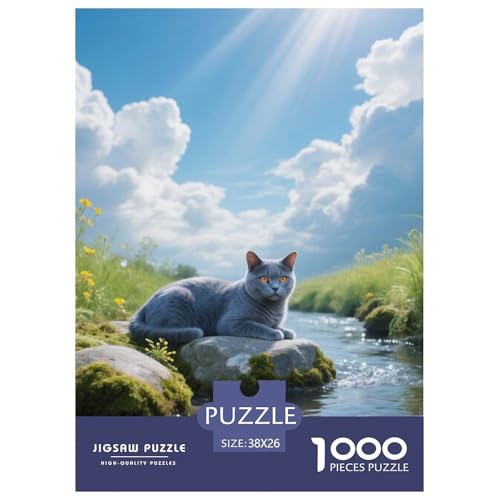 Chartreux, 1000-Teile-Puzzlespiel, Spannende Herausforderung Für Die Ganze Familie, Ideal Für Heimdekoration, Ab 10 Jahren,Haustier Katze, 38x26cm/1000pcs Chartreux, 1000-Teile-Puzzlespiel, Spannende Herausforderung Für Die Ganze Familie, Ideal Für Heimdekoration, Ab 10 Jahren,Haustier Katze, 38x26cm/1000pcs von QEVAWPAE