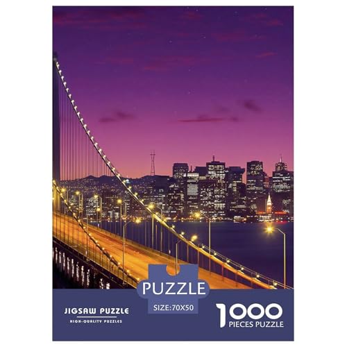 City, 1000-Teile-Puzzle, Entspannende Und Anspruchsvolle Freizeitbeschäftigung, Wanddekoration, Ab 12 Jahren, 70x50cm/1000pcs von QEVAWPAE