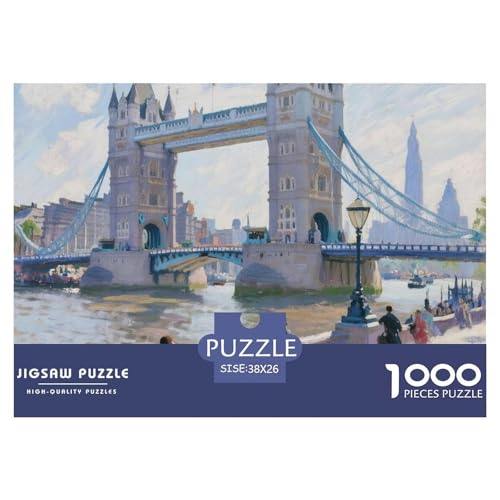 City, 1000-Teile-Puzzle, Unterhaltsames Gehirntraining Und Entspannung, Ideal Zum Einrahmen, Ab 12 Jahren, 38x26cm/1000pcs von QEVAWPAE