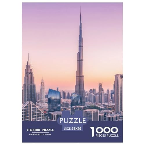 City, 1000-Teile-Puzzlespiel, Detailreiche Und Farbenfrohe Bilder, Ideal Für Sammler Oder Besondere Anlässe, Ab 8 Jahren, 38x26cm/1000pcs von QEVAWPAE