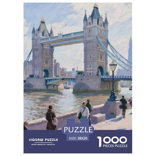 City, Puzzle Mit 1000 Teilen, Fördert Gedächtnis Und Kreativität, Perfekt Zum Verschenken, Ab 10 Jahren, 38x26cm/1000pcs von QEVAWPAE