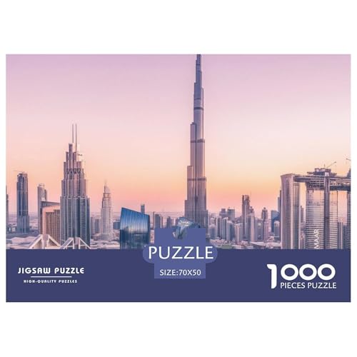 City, Puzzle in 1000 Teilen, Anspruchsvolle Freizeitbeschäftigung Mit Künstlerischem Anspruch, Ideal Zum Aufhängen, Ab 8 Jahren, 70x50cm/1000pcs von QEVAWPAE