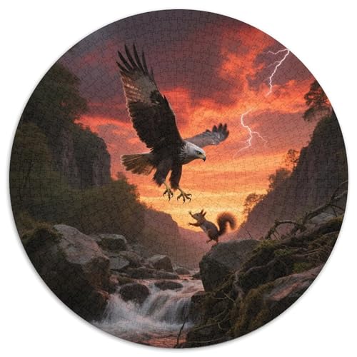 Crested Falken-Adler1000 Stück Rundes Puzzle Mittlerer Schwierigkeitsgrad Für Alle Altersgruppen Geistige Entwicklung Kreativität FamilieVogel Wanddekoration Sammlung 1000pcs (67.5 Crested Falken-Adler1000 Stück Rundes Puzzle Mittlerer Schwierigkeitsgrad Für Alle Altersgruppen Geistige Entwicklung Kreativität FamilieVogel Wanddekoration Sammlung 1000pcs (67.5 von QEVAWPAE