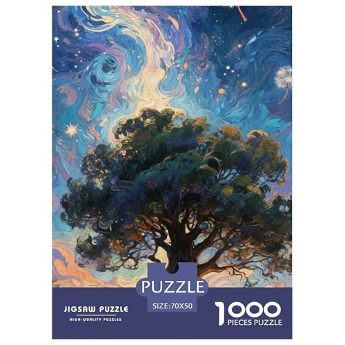 Dandelion Starry Sky, 1000-Teile-Puzzlespiel, Elegantes Und Sorgfältiges Design, Ideal Als Wandkunst Oder Für Sammler, Ab 8 Jahren, 70x50cm/1000pcs von QEVAWPAE