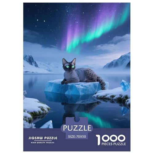 Devon Rex, 1000-Teile-Puzzle, Harmonische Verbindung Von Kunst Und Spiel, Ideal Zum Verschenken, Ab 14 Jahren,Haustier Katze, 70x50cm/1000pcs Devon Rex, 1000-Teile-Puzzle, Harmonische Verbindung Von Kunst Und Spiel, Ideal Zum Verschenken, Ab 14 Jahren,Haustier Katze, 70x50cm/1000pcs von QEVAWPAE