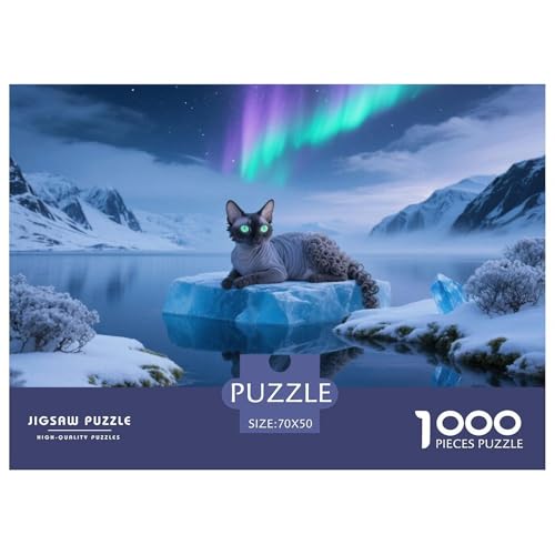 Devon Rex, 1000-Teile-Puzzle, Unterhaltsames Gehirntraining Und Entspannung, Ideal Zum Einrahmen, Ab 12 Jahren,Haustier Katze, 70x50cm/1000pcs Devon Rex, 1000-Teile-Puzzle, Unterhaltsames Gehirntraining Und Entspannung, Ideal Zum Einrahmen, Ab 12 Jahren,Haustier Katze, 70x50cm/1000pcs von QEVAWPAE