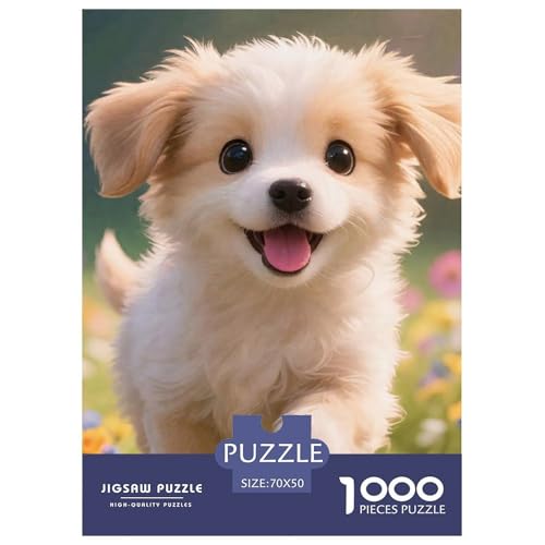 Dog, 1000-Teile-Puzzlespiel, Fesselndes Und Kreatives Erlebnis, Ideal Für Zuhause Oder Als Geschenk, Ab 10 Jahren, 70x50cm/1000pcs von QEVAWPAE
