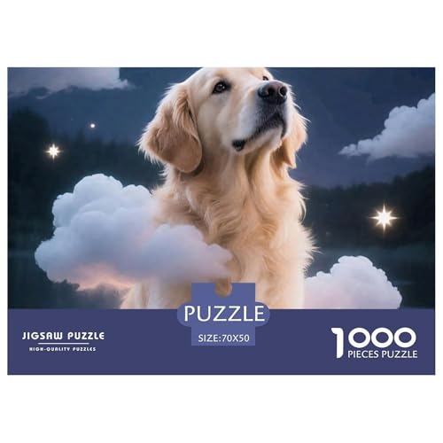 Dog, Puzzle Mit 1000 Teilen, Entspannendes Und Fesselndes Erlebnis, Ideal Für Wandkunst, Ab 12 Jahren, 70x50cm/1000pcs von QEVAWPAE